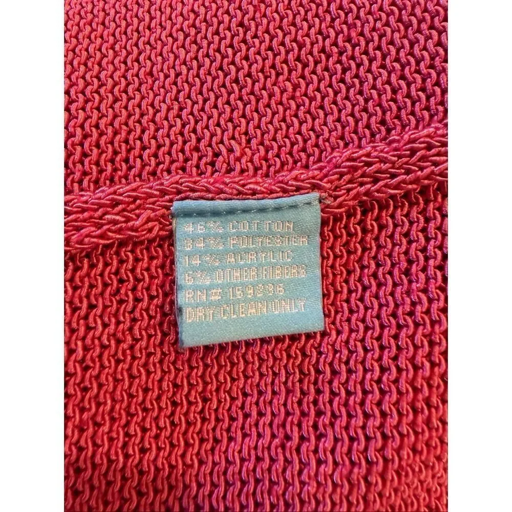 J. McLaughlin pink V-neck sweater - size m - Picture 4 of 5